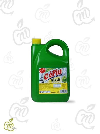 Immagine di C'E' PIU' DET. PIATTI LIMONE  LT 4 X 4 pz