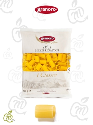 Immagine di GRANORO 018 MEZZI RIGATONI GR 500X24 bs