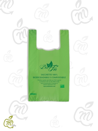 Immagine di ECOBAG SHOPPERS VERDI 34+20X65 4 KG MAXI