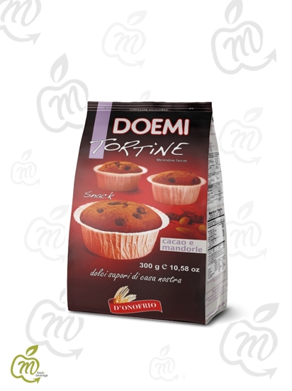 Immagine di DOEMI 6 TORTINE CACAO MANDORLA GR 300 (CT 12pz)
