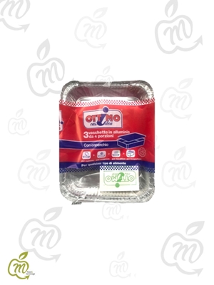 Immagine di OTTIMO PORZ. 4 C/COP. 3 VASCH. ALLUMINIO X 24 pz