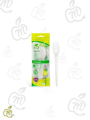 Immagine di CLENDY FORCHETTE BIO COMPOSTABILE 12 pz (CT 48cf)