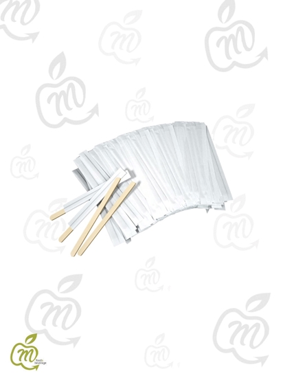 Immagine di TOCTOK PALETTINE DA CAFFE' IMBUSTATE LEGNO 1000PZ 11CM