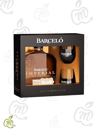 Immagine di BARCELO' RUM IMPERIAL 38° CL 70 AST. + 2 BICCH